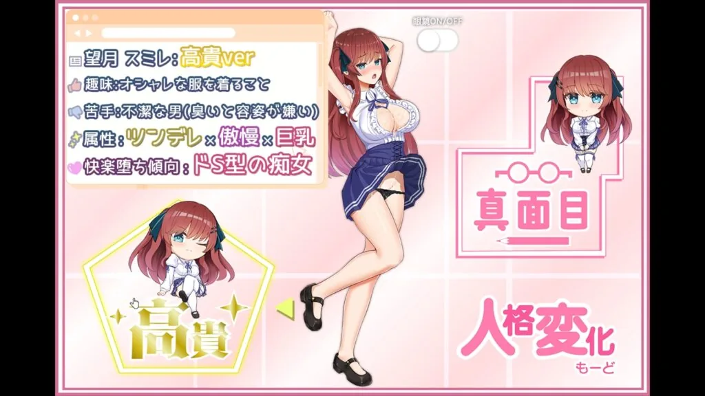 痴○願望シンドローム 角色资料与人格标签截图